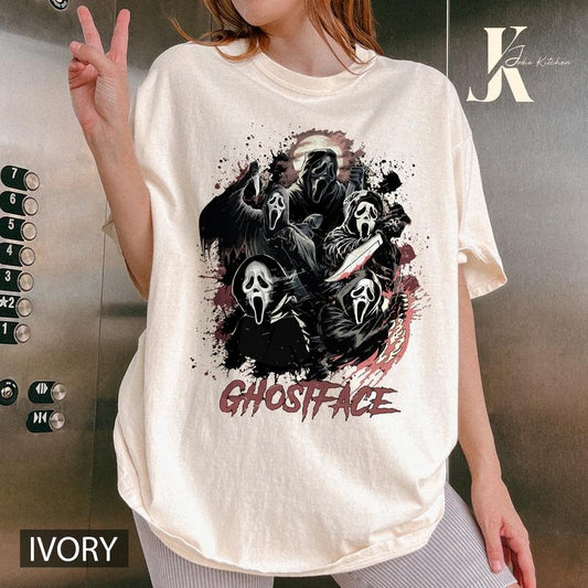 Vintage Ghostface TShirt, 90s Horror Movie T-Shirt, Retro Halloween Sweatshirt, Scream T-Shirt, Vintage Horror Movie Character Tee, Vintage Scream Shirt