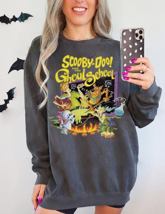 Vintage Ghoul School Sweatshirt, 90s Halloween Movie Hoodie, Retro Halloween Sweatshirt, Dog Halloween Crewneck, Vintage Halloween Sweatshirt