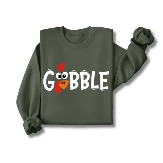 Vintage Gobble Turkey Graphic Tee, Sweatshirt, Hoodie Size S-3XL,Gift For Women Top Womenswear Underwear Humen Printed...