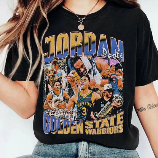 Vintage Golden State Poole Party T-Shirt, Golden State Graphic Tee Shirt, Golden State Warriors Tee Shirt, Vintage Jordan Poole Sweatshirt, Vintage Golden State Sweater, 90s Basketball Tee Shirt