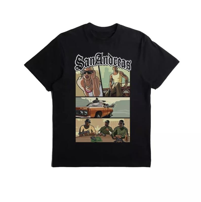 Vintage Graphic T-Shirt, Grand Theft Auto, GTA San Andreas, Retro Hoodie, Sweatshirt | WearSparks.com