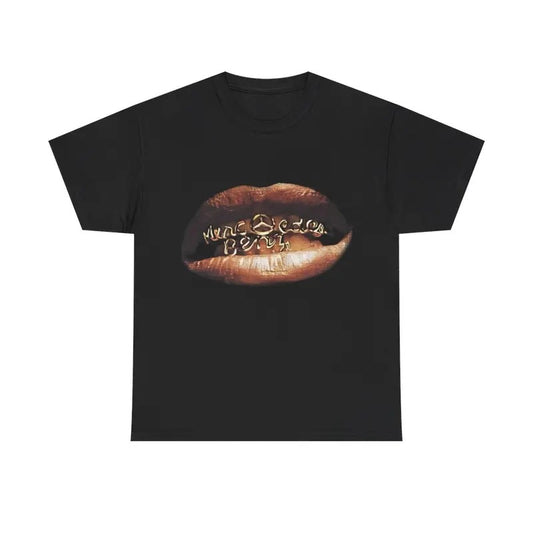 Vintage Grill With Gold Accent Y2k 90s Hip-Hop Vibes Heavy Cotton Graphic T-Shirt Tshirt Shirt HipHop Rap Tee Casual Menswear Retro Top Classic Comfy Streetwear