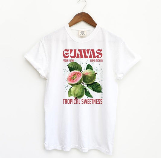 Vintage Guavas Tshirt, Comfort Colors Vintage Tees, Fruit Funny Graphic Tees, Fruit Lover Shirt Fit Top