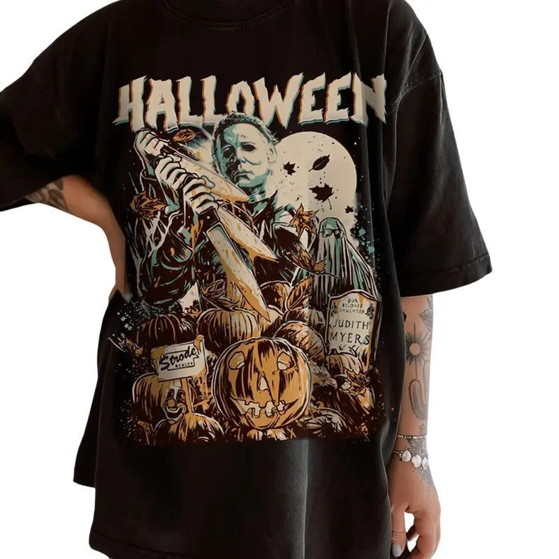 Vintage Halloween Film Classic Horror Movie Shirt -Halloween gift