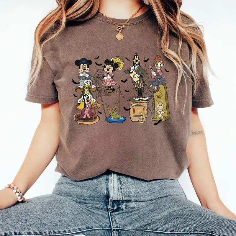 Vintage Halloween Friends Shirt, Happy Halloween Shirt, Spooky Shirt, Trick Or Treat, Halloween Tee