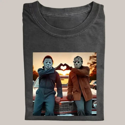 Vintage Halloween Graphic Tees, Horror Movie Shirt, Horror Characters, Funny Halloween Shirt, Unisex Shirt Menswear Womenswear Streetwearstyle{n002}2