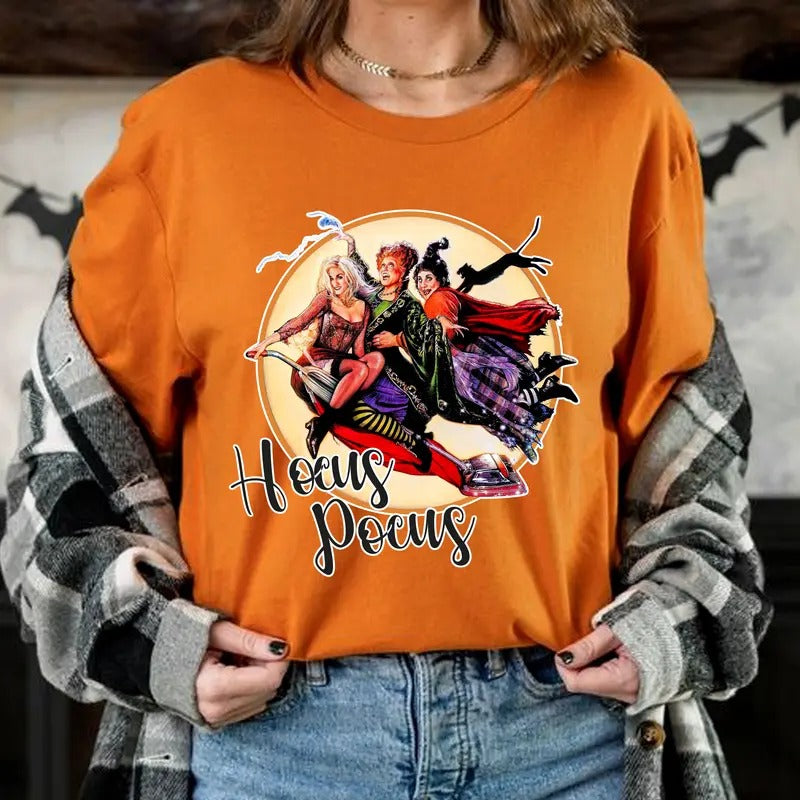 Vintage Halloween Sanderson Sisters T-shirt, Hocus Pocus Halloween Sweatshirt, Halloween Hoodie, Halloween Gift