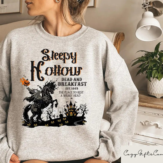 Vintage Halloween Scary Sweatshirt, Sleepy Hollow Sweatshirt, Headless Horseman Sweatshirt, Halloween Horror Sweatshirt, Horror Movie Shirt, Halloween Vibes, Halloween Season