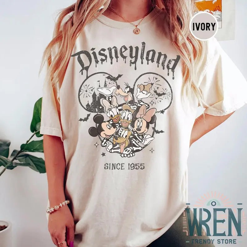 Vintage Halloween Shirt, Retro Friends Skeleton Shirt, Skeleton Shirt, 2024 Halloween Matching Family Shirts