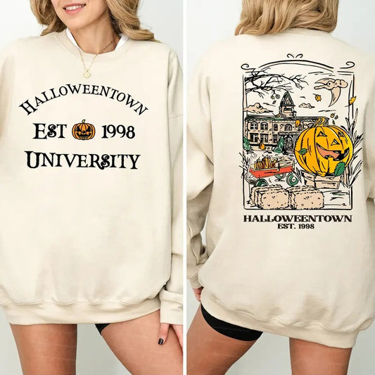 Vintage Halloweentown EST 1998 Crewneck Sweatshirt, Hoodie, Halloween Shirt, Gift For Halloween