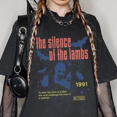 Vintage Hannibal Lecter Shirt | Silence of the Lambs Shirt | Horrow Halloween Shirt | Halloween Movie Shirt | Halloween Party Crewneck Cotton