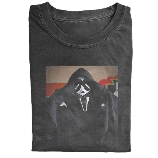 Vintage Horror Graphic T-shirt, Scream Horror Movies Shirt, Ghost Face Classic Retro Tees, shirt for women, Cotton Tshirt