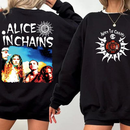 Vintage Hot Alice In Chains Band Member Unisex T-shirt, Retro Alice In Chains Hoodie Gift, Gift For Her, Music Tour...