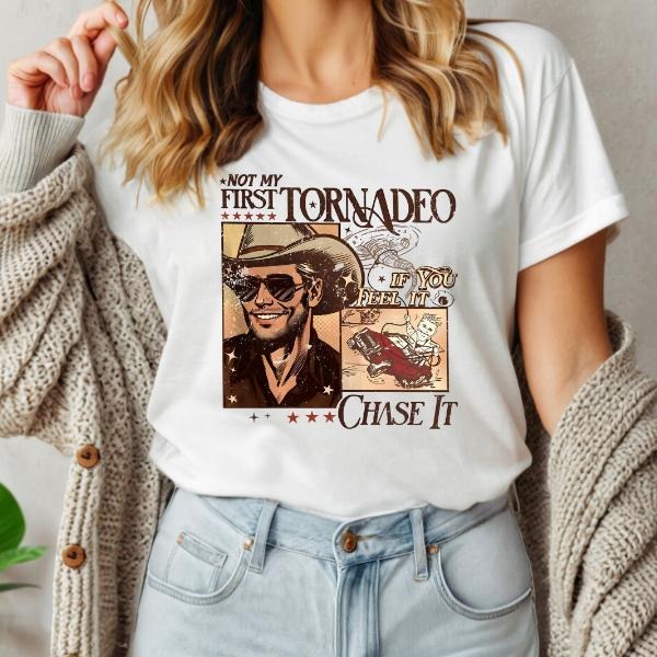 Vintage If You Feel It Chase It Shirt, Twisters Shirt, Glen Powell Shirt, Tyler Owens Shirt, Graphic Tee, Gift for Men, Shirt for Men, Women