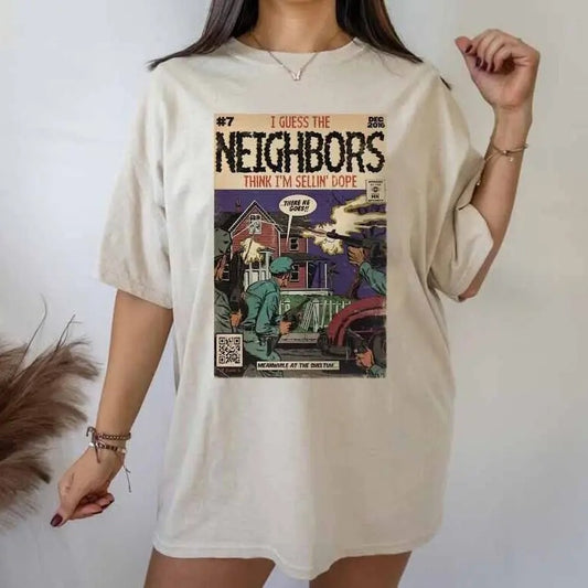 Vintage J Cole Tshirt, Neighbors Comic Book Parody Shirt, Rapper Shirt, 90s Rap Music Shirt, J Cole Fan Merch, J Cole Graphic Shirt, Vintage Clothing, Unisex T-Shirt, Gifts For Men Women, Short Sleeve Tee Shirt