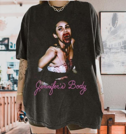 Vintage Jennifers Body tshirt, Megan Fox Shirt, Horror Movie Tee, Film Retro Horror Comedy Unisex Tshirt, Trick Or Treat Merch