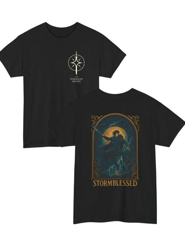Vintage Kaladin Stormblessed 2 Sides Shirt,  Stormlight Archive Sweatshirt, Book Lover Shirt, Fantasy Merch