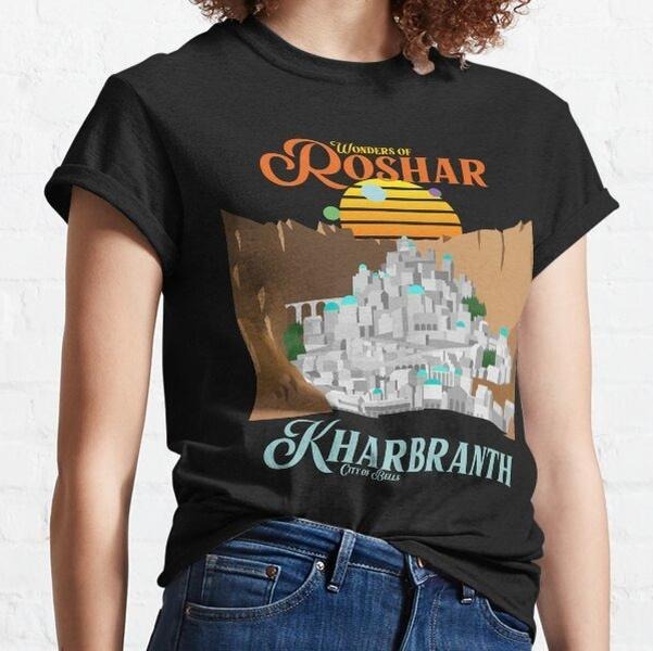 Vintage Kharbranth Shirt, Stormlight Archive Tee Shirt,  Wonders Of Roshar Shirt, Fantasy Book Shirt, Fantasy Reader