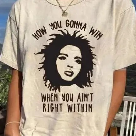 Vintage Lauryn Hill shirt, Unisex Shirt Lauryn Hill Fans Cotton White Unisex T-shirt S-5XL VN2405 Fit Top Fit Top