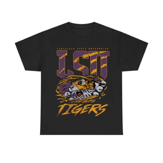 Vintage Louisiana State University Tigers Tee, College Football NCAA Tee, Sport Tee, Graphic Shirt for Men for Women Menswear