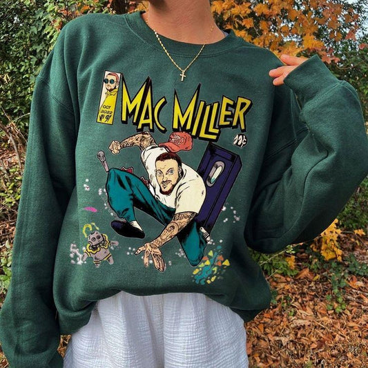 Vintage Mac millers Sweatshirt,Mac Swimming Sweatshirt,Hip Hop Sweatshirt,Vintage Rap Tee,Mac Fan Gift
