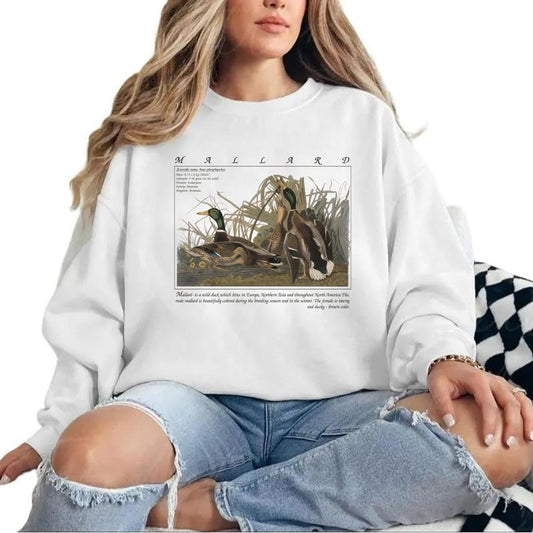 Vintage Mallard Duck 90s Hunting Season Sweatshirt Pullover, T-shirt, hoodie Cotton Unisex Fabric Womenswear