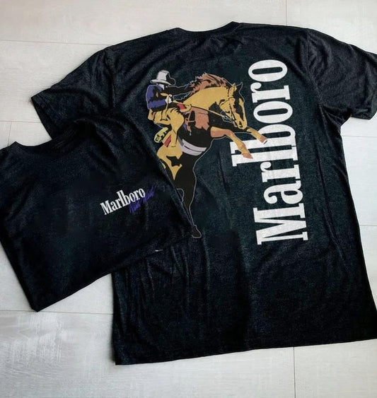 Vintage Marlboro Cowboy Wild West Shirt, Country Music Shirt, Cowboy Killer Shirt, Boho Shirt, Cowboy Rodeo Tshirt, Country Music Tee Gift  T-shirt, sweater and Hoodie 2 sides