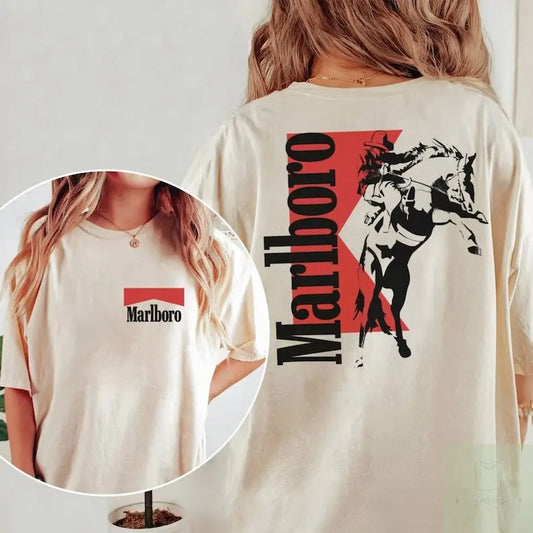 Vintage Marlboro Cowboy Wild West Shirt, Cowboy Killer Shirt, Boho Shirt, Cowboy Tshirt, Country  T-shirt, sweater and Hoodie 2 sides