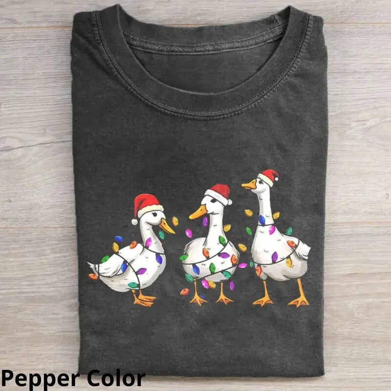 Vintage Merry Christmas T-Shirt, Funny Graphic Tee Womenswear Top