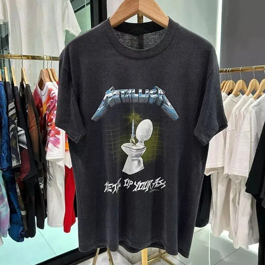 Vintage Metalica 1987 Metal Up Your Ass T-Shirt, Metalica Shirt, Metalica Fan , Gift for Him, Gift For Her, Vintage Y2K, Graphic Shirt Sweatshirt, Hoodie