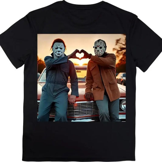 Vintage Michael Myers Halloween Heart Hands Shirt, Retro Michael Myers Shirt, Horror Movie Shirt, Myers Thriller Friday the 13th Horror