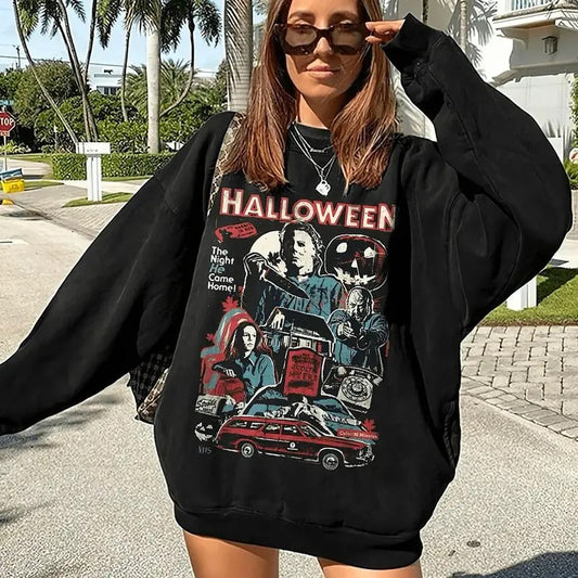 Vintage Michael Myers Halloween Sweatshirt, Michael Myers Halloween The Night He Came Home T-shirt, Horror Movies Shirt, Horror Movie Hoodie, Vintage Halloween T-Shirt