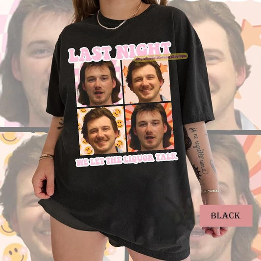 Vintage Morgan Mugshot Shirt, Wallen Last Night Funny Shirt