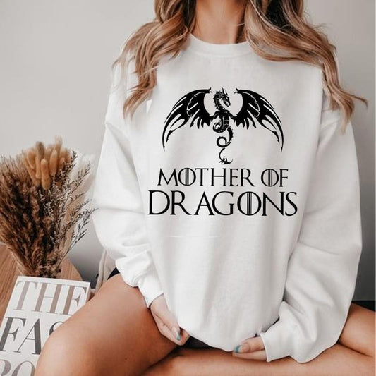 Vintage Mother Of Dragon Shirt, Game Of Throne Sweatshirt, Fantasic Book Sweatshirt, Dragon Raider Shirt, Gift For Bookish Book Lovers
