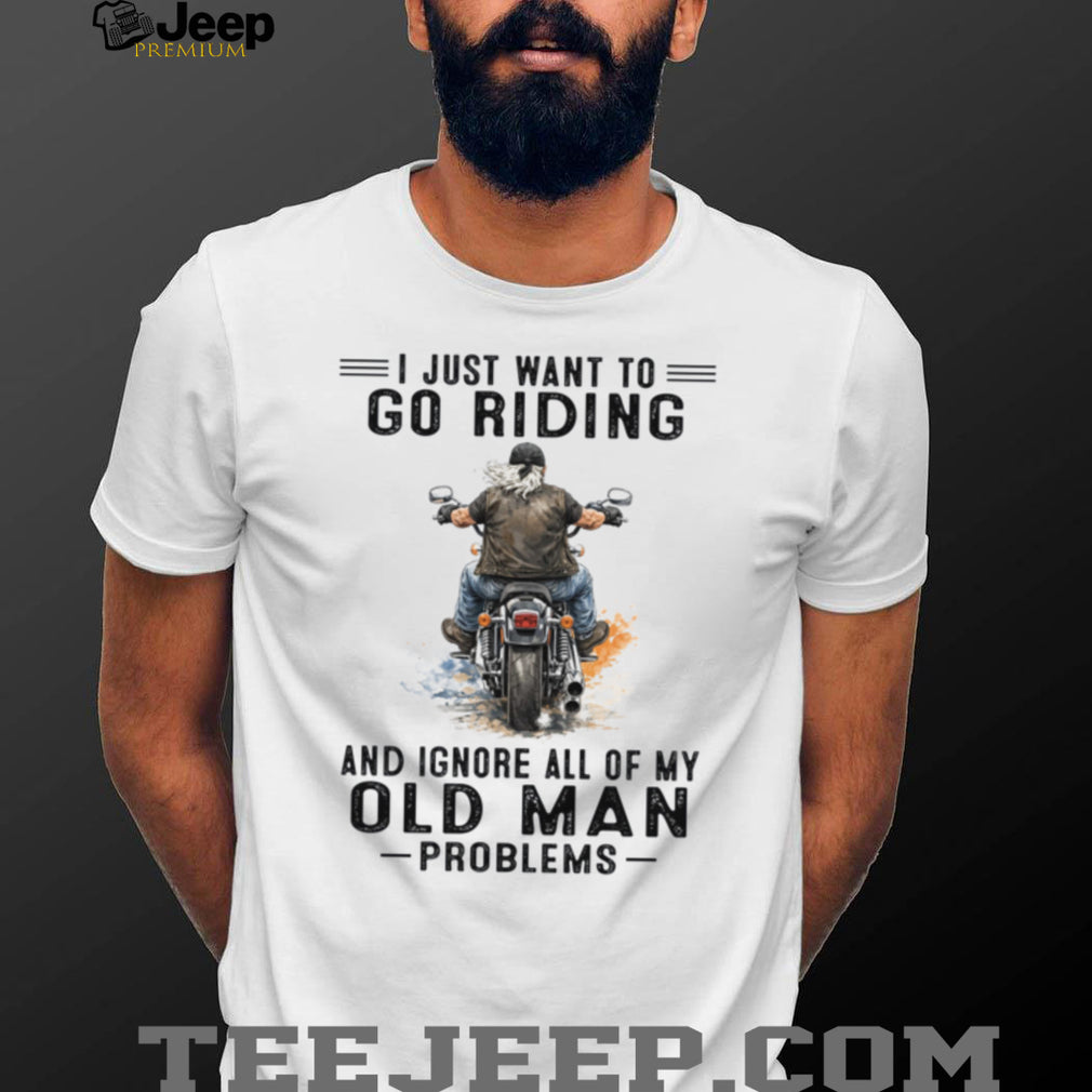 Vintage Motorcycle Rider Old Man Biker Retirement Shirt