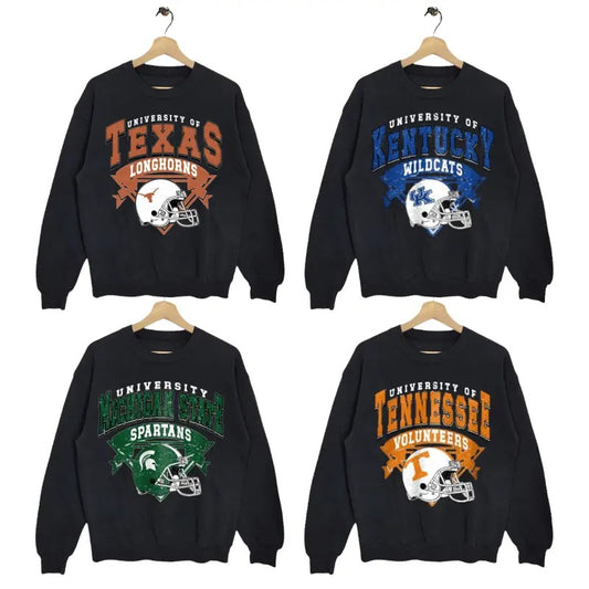 Vintage NCAA All Teams Sweatshirt, Vintage Graphic Tees, Crewnecks Shirt, Football Fan Gift, For Men, For Women