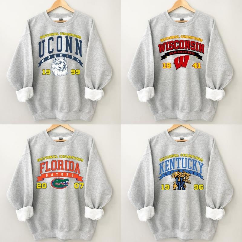 Vintage NCAA College Football Sweatshirt, Unisex Game Day Pullover, All Teams College Shirt, Classic Sports Fan Crewneck