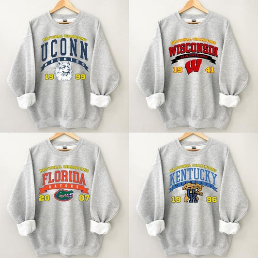 Vintage NCAA College Football Sweatshirt, Unisex Game Day Pullover, All Teams College Shirt, Classic Sports Fan Crewneck