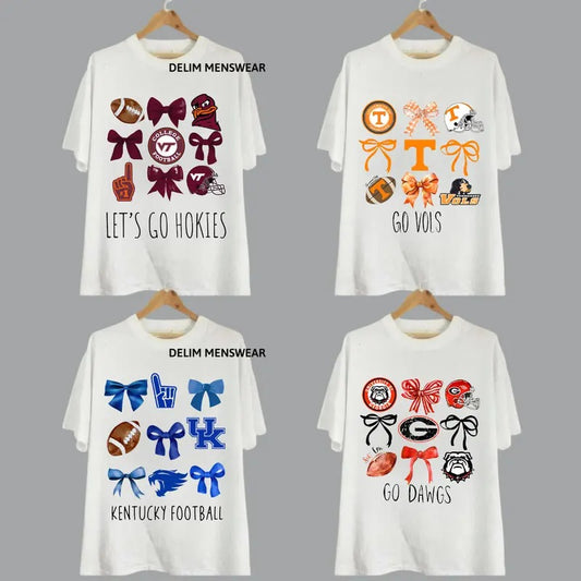 Vintage NCAA College Logo All Teams Sport Ahs Grey Shirt, Football Basketball Classic, Short Sleeve Shirt Casual, Gift for Her, Gift for Him