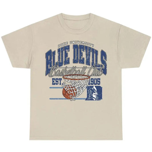 Vintage NCAA Duke Blue Devils T-Shirt, Graphic Vintage T-Shirt, Full Color T-Shirt, Unisex T-Shirt, Men's Tshirt, Women's Tshirt
