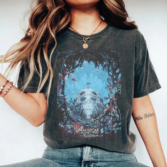 Vintage Nausicaa Studio Ghibli shirt, Spirited Away shirt, Ghibli Sweatshirt, Hayao Miyazaki, Totoro Shirt, Howl's Moving Castle shirt
