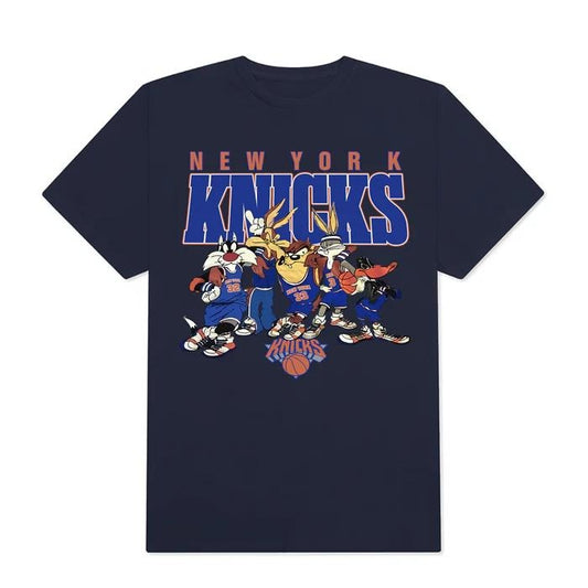 Vintage New York Knicks Looney Tunes T Shirt, Knicks Basketball 2024 Fans Gifts, Basketball Lovers Tee, American Basketball Graphic Tee, Unisex T-Shirt, Gifts For Men Women, Short Sleeve Tee Shirt