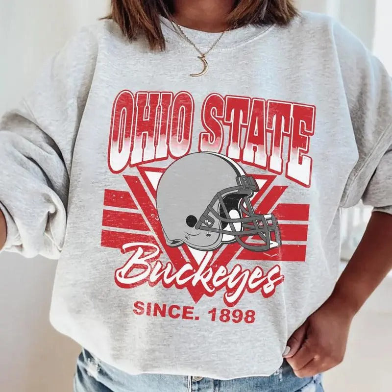 Vintage Ohio Football Sweatshirt, College Football Sweatshirt, Retro Ohio Sweatshirt T-Shirts, Hoodie | WearSparks.com