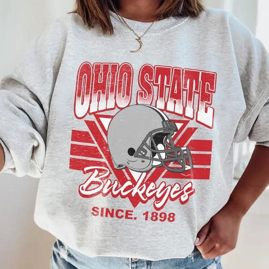 Vintage Ohio Football Sweatshirt, College Football Sweatshirt, Retro Ohio Sweatshirt T-Shirts, Hoodie | WearSparks.com