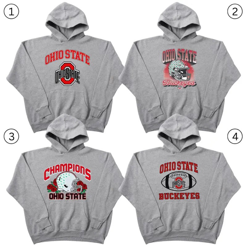 Vintage Ohio State Football Collection Hoodie, Ohio State University Shirt, Gifts for Football Lovers, Unisex Shirt