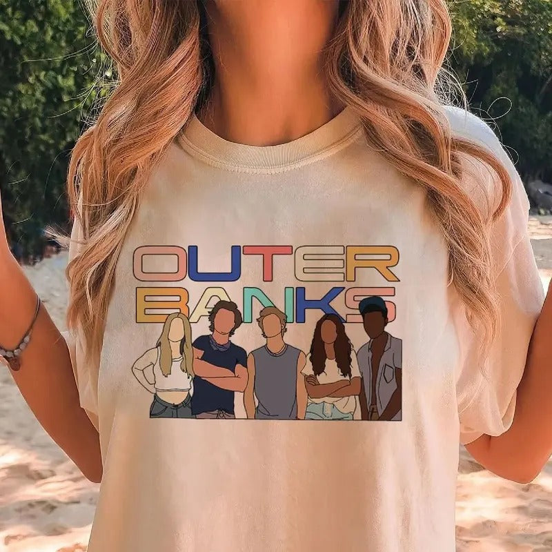 Vintage Outer Banks Friends Shirt Outer Banks Season 3 Pogue Life JJ Maybank shirt John B Kiara Pope Shirt Paradise on Earth Shirt