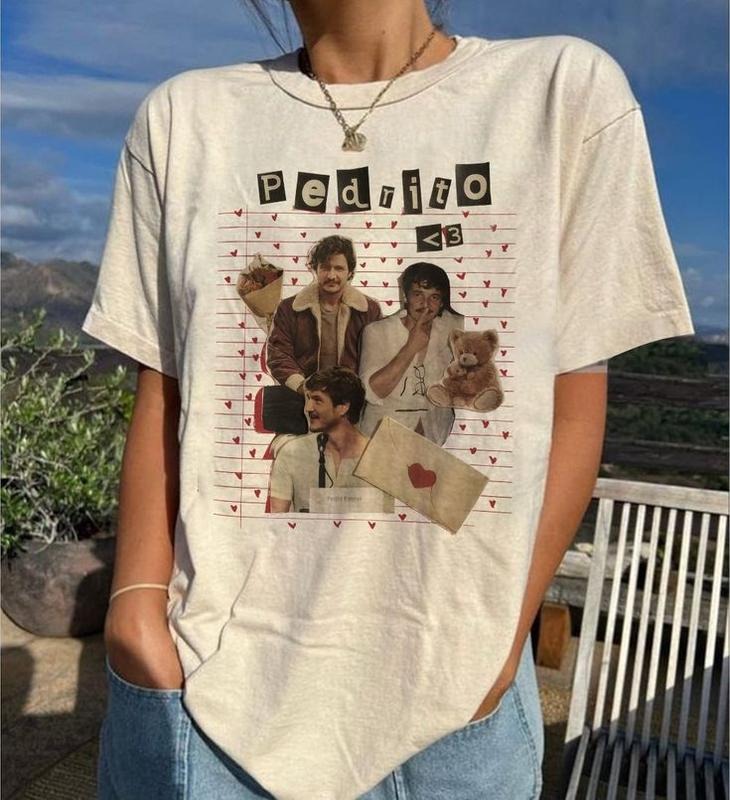 Vintage PEDRO PASCAL Shirt, Pedro Pascal Tribute Celebrity Shirt, Pedro Pascal Actor Tee, Narco Pedro Pascal Fans Gift...