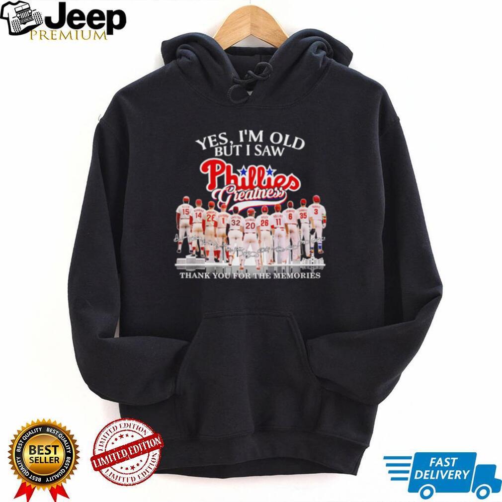 Vintage Phillies Greatness Baseball Legends Signature T Shirt