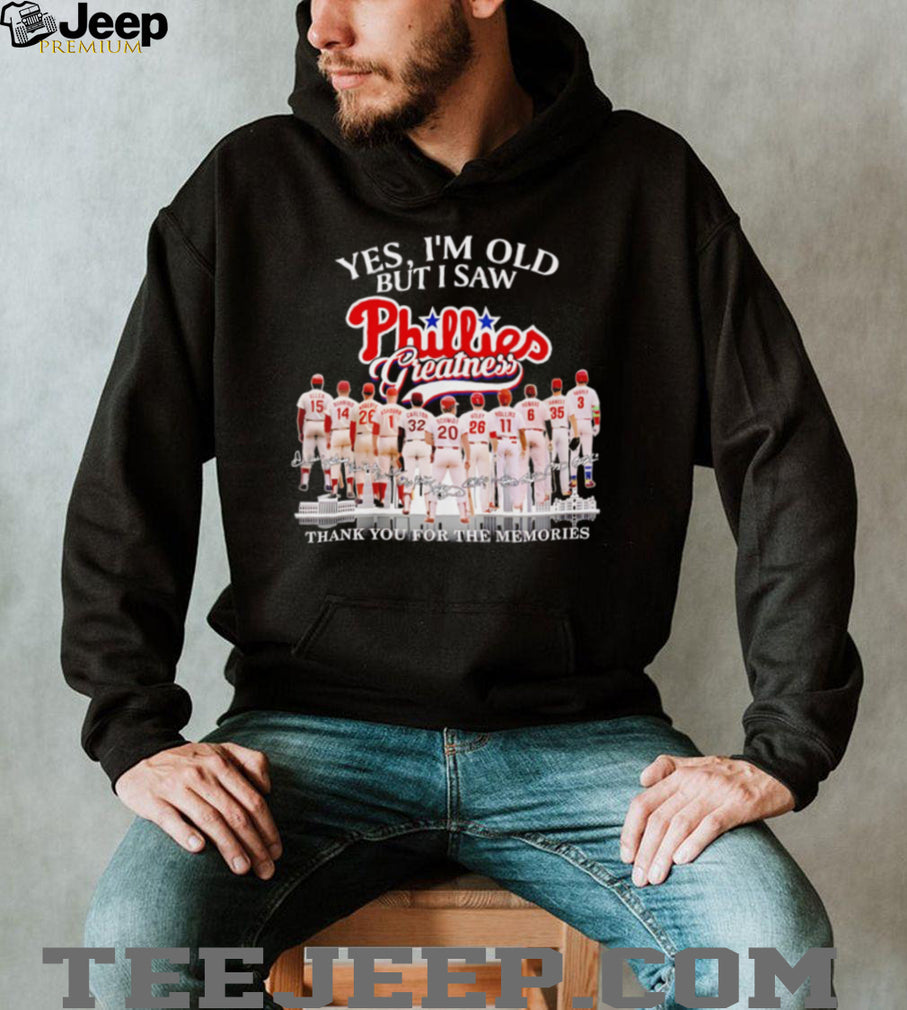 Vintage Phillies Greatness Baseball Legends Signature T Shirt