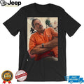 Vintage Photo Man in Orange T Shirt Meme Aesthetic Graphic